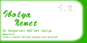 ibolya nemet business card